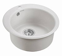 Paulmark Gelegen Кухонная мойка It-Granit 48x48 см, цвет: белый PM404800-WH