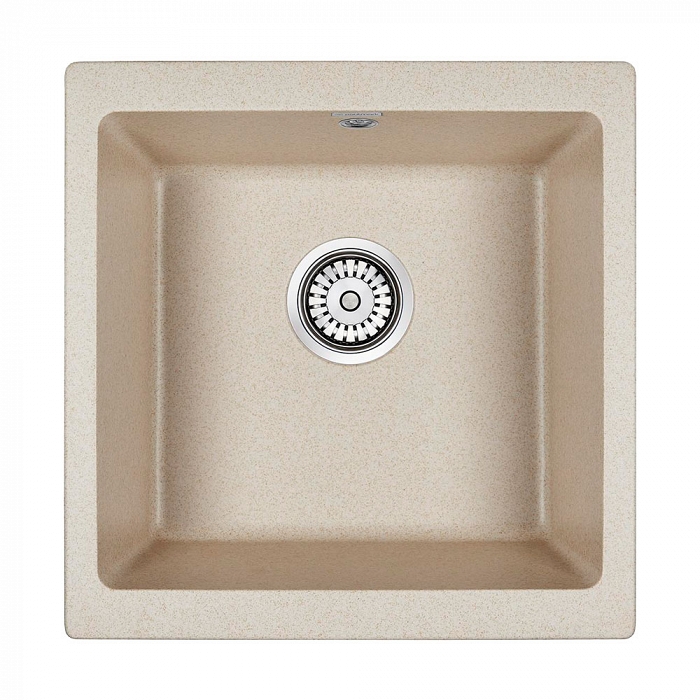 Paulmark Gera Кухонная мойка It-Granit 45x46 см, цвет: бежевый PM104546-BE