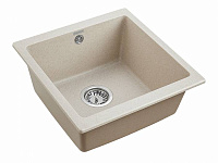 Paulmark Gera Кухонная мойка It-Granit 45x46 см, цвет: бежевый PM104546-BE