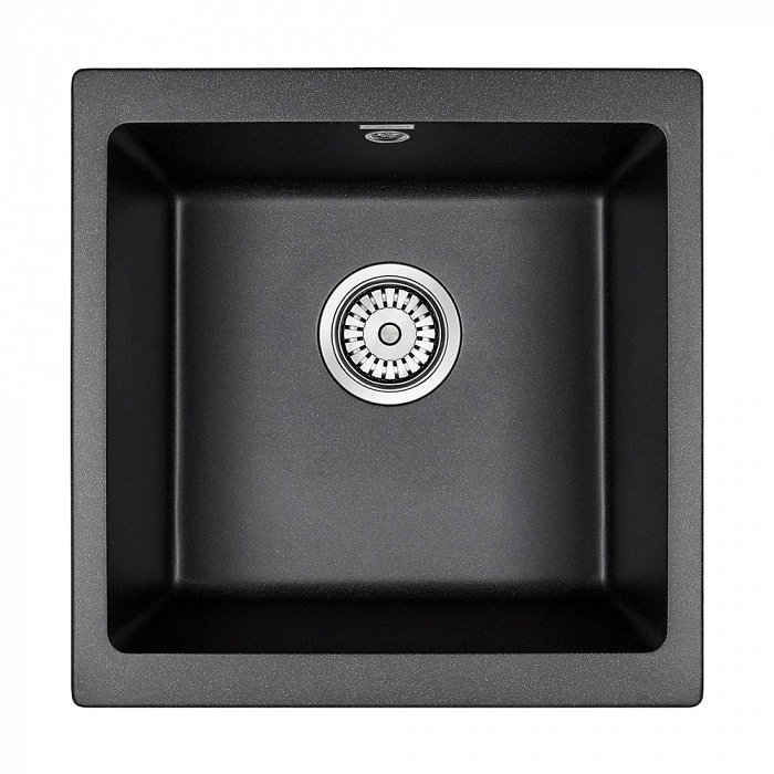 Paulmark Gera Кухонная мойка It-Granit 45x46 см, цвет: черный PM104546-BL