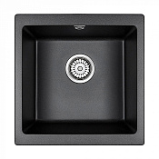 Paulmark Gera Кухонная мойка It-Granit 45x46 см, цвет: черный PM104546-BL