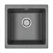 Paulmark Gera Кухонная мойка It-Granit 45x46 см, цвет: графит PM104546-DG