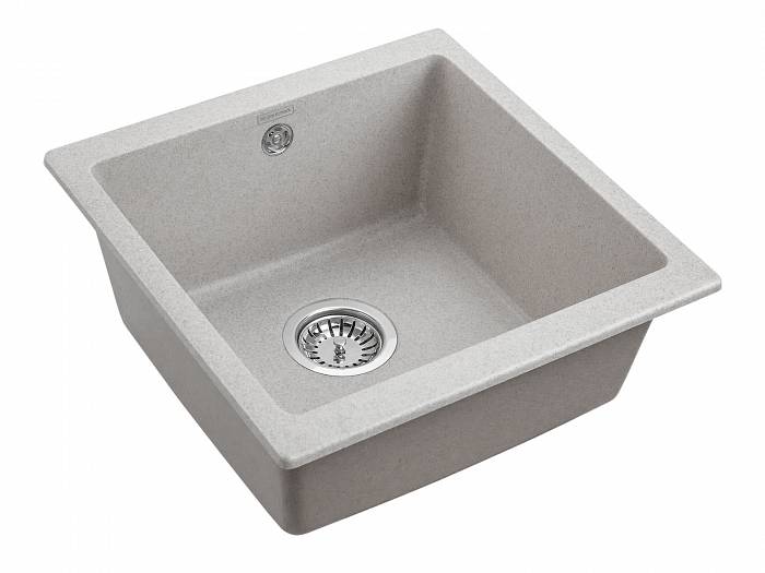 Paulmark Gera Кухонная мойка It-Granit 45x46 см, цвет: серый PM104546-GR