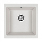 Paulmark Gera Кухонная мойка It-Granit 45x46 см, цвет: белый PM104546-WH