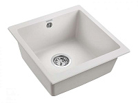 Paulmark Gera Кухонная мойка It-Granit 45x46 см, цвет: белый PM104546-WH