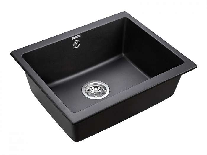 Paulmark Gera Кухонная мойка It-Granit 55x46 см, цвет: черный PM205546-BL