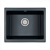 Paulmark Gera Кухонная мойка It-Granit 55x46 см, цвет: черный металлик PM205546-BLM