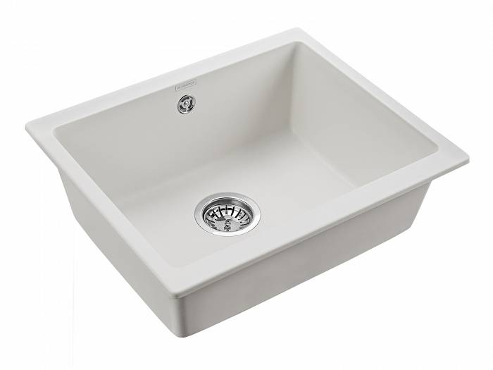 Paulmark Gera Кухонная мойка It-Granit 55x46 см, цвет: белый PM205546-WH