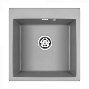 Paulmark Kante Кухонная мойка It-Granit 51x52 см, цвет: серый металлик PM105152-GRM