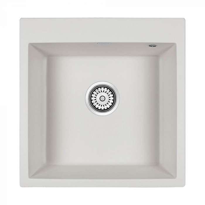 Paulmark Kante Кухонная мойка It-Granit 51x52 см, цвет: белый PM105152-WH