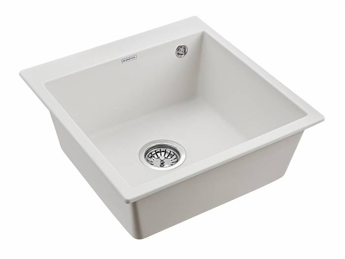 Paulmark Kante Кухонная мойка It-Granit 51x52 см, цвет: белый PM105152-WH