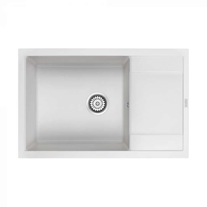 Paulmark Flugen Кухонная мойка It-Granit 78x50 см, цвет: белый PM317850-WH
