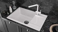 Paulmark Flugen Кухонная мойка It-Granit 78x50 см, цвет: белый PM317850-WH