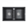 Paulmark Tandem Кухонная мойка It-Granit 81x50 см, цвет: черный PM238150-BL