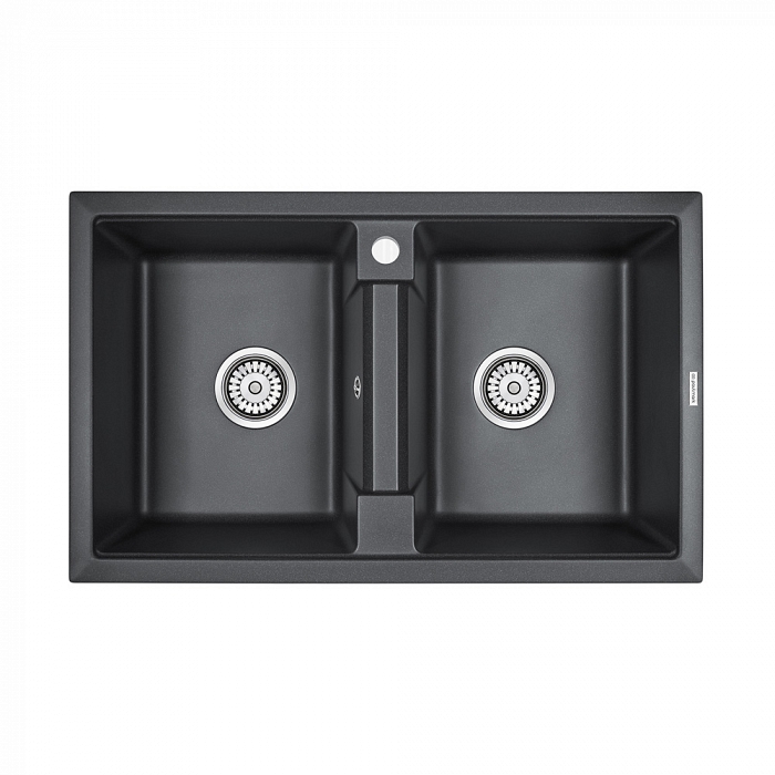 Paulmark Tandem Кухонная мойка It-Granit 81x50 см, цвет: черный PM238150-BL