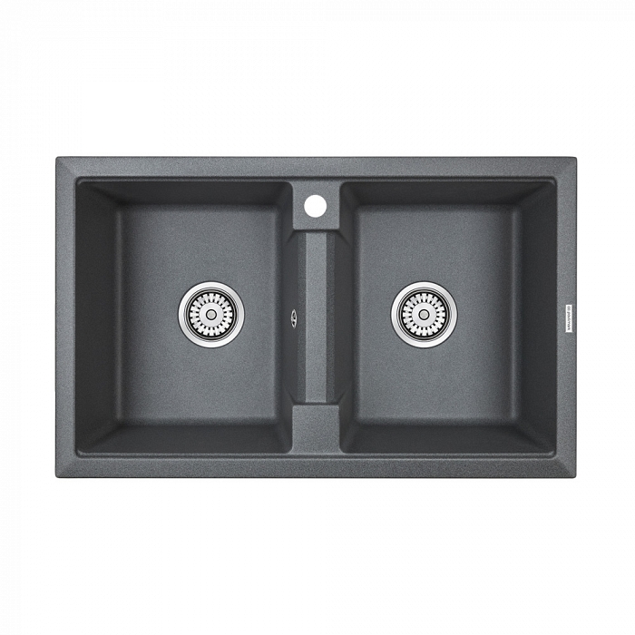 Paulmark Tandem Кухонная мойка It-Granit 81x50 см, цвет: графит PM238150-DG