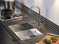 Paulmark Sauber Дозатор для жидкого мыла встраиваемый латунь, цвет: хром D001-CR