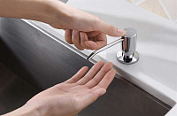 Paulmark Rein Дозатор для жидкого мыла встраиваемый латунь, цвет: хром D002-CR