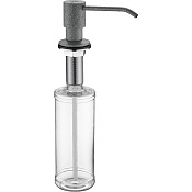 Paulmark Rein Дозатор для жидкого мыла встраиваемый латунь, цвет: серый D002-310