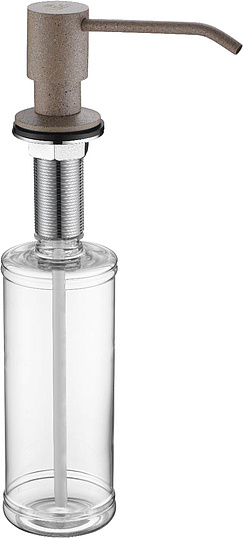 Paulmark Rein Дозатор для жидкого мыла встраиваемый латунь, цвет: песочный D002-302