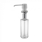 Paulmark Sauber Дозатор для жидкого мыла встраиваемый латунь, цвет: белый D001-331