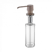 Paulmark Sauber Дозатор для жидкого мыла встраиваемый латунь, цвет: песочный D001-302