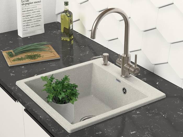 Paulmark Rein Дозатор для жидкого мыла встраиваемый латунь, цвет: никель D002-NI