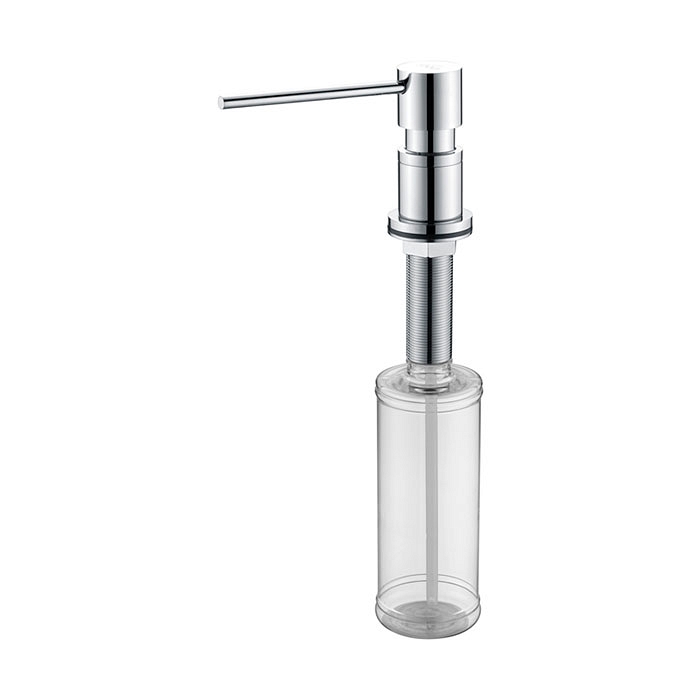 Paulmark Kraft Дозатор для жидкого мыла встраиваемый латунь, цвет: хром D003-CR