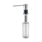 Paulmark Kraft Дозатор для жидкого мыла встраиваемый латунь, цвет: черный металлик D003-418