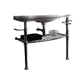 Kerasan Retro Консоль 100x54 см, под раковину на 100 см, с полкой, цвет: Cromo 730090