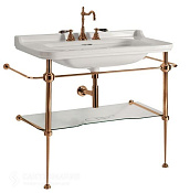Kerasan Waldorf Консоль 80x55 см, под раковину на 80 см, со стеклянной полкой, цвет: Bronzo 9197K3br