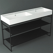 Simas Agile Консоль под раковину AG141 напольная 141х46х72h см, прямоугольная, цвет: черный матовый AGSA141D