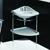 Simas Arcade Керамическая полка угловая 54х54 см для консоли AR884bi, цвет: белый глянцевый AR894bi