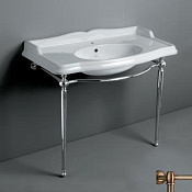 Simas Arcade Консоль под раковину AR864 напольная 68,5х41,5х85,5h см, округлая, цвет: бронза глянц. ARCG1br