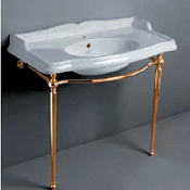 Simas Arcade Консоль под раковину AR864 напольная 68,5х41,5х85,5h см, округлая, цвет: золото глянц. ARCG1oro