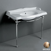 Simas Arcade Консоль под раковину AR874 напольная 81х41,5х85,5h см, округлая, цвет: бронза брашир. ARCG2br