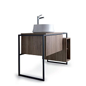 Simas Frame Металлическая структура 105х57х72h см, 1 ящик, сифон, цвет: темное дерево матовое FM1 темн дуб