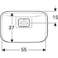 Geberit MyDay Встраиваемая раковина, 60х40 см, без отв., цвет: белый 245460600