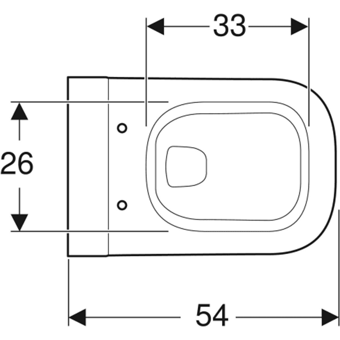 Geberit MyDay Унитаз подвесной 54х36 см, Rimfree, цвет: белый 201460600