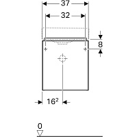 Geberit ICon Тумба 37х42х28 см, с одной дверью, цвет: белый 840037000