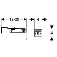 Geberit Duofix UP182 комплект крепления к стене 111.813.00.1