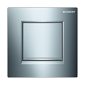 Geberit Sigma 30 Кнопка смыва для писсуара, пластик, цвет: хром матовый, полоска хром матовый 116.017.KH.1