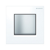 Geberit Sigma 30 Кнопка смыва для писсуара, пластик, цвет: белый матовый, главиша хром матовый 116.017.KL.1