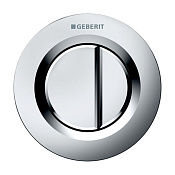 Geberit Type 10 Кнопка дистанционного смыва для инсталляций, пластик, цвет: хром матовый 116.042.46.1
