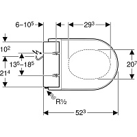 Geberit AquaClean Tuma Comfort Крышка-биде для унитаза с микролифтом, цвет: белый глянцевый 146.274.11.1