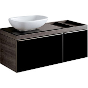 Geberit Citterio Тумба 118,4х54,3х50,4 см, с ящ./полкой, DX, цвет: черн./темн. дуб/мел. 500.564.JJ.1