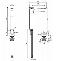 Fima Carlo Frattini Eclipse Смеситель на раковину, высокий, цвет: хром F3911CR