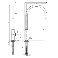 Fima Carlo Frattini Kitchen Смеситель для кухни, цвет: хром F7117CR