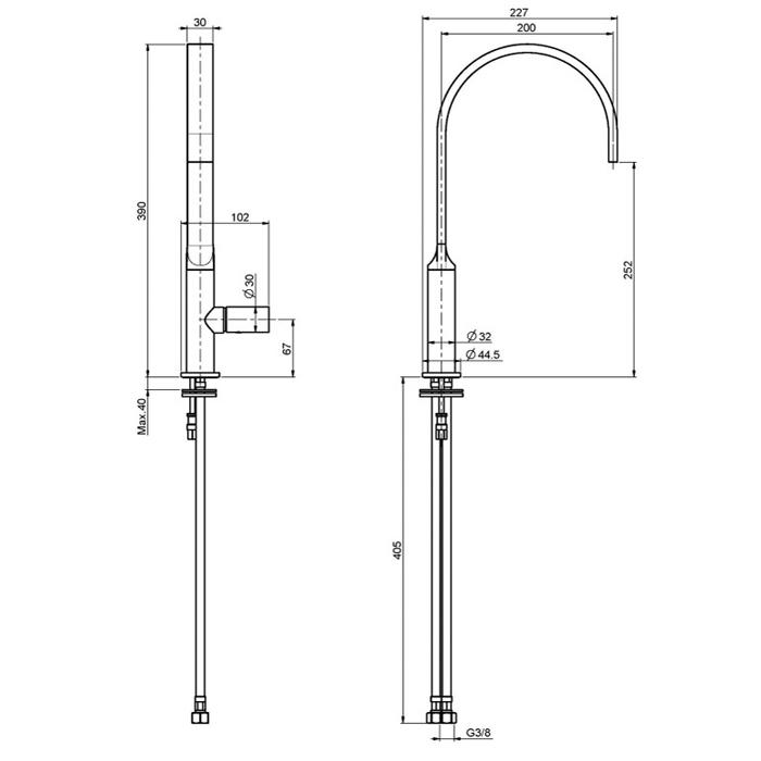 Fima Carlo Frattini Kitchen Смеситель для кухни, цвет: хром F7107CR