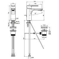 Fima Carlo Frattini Mast Смеситель на раковину, цвет: хром F3131CR